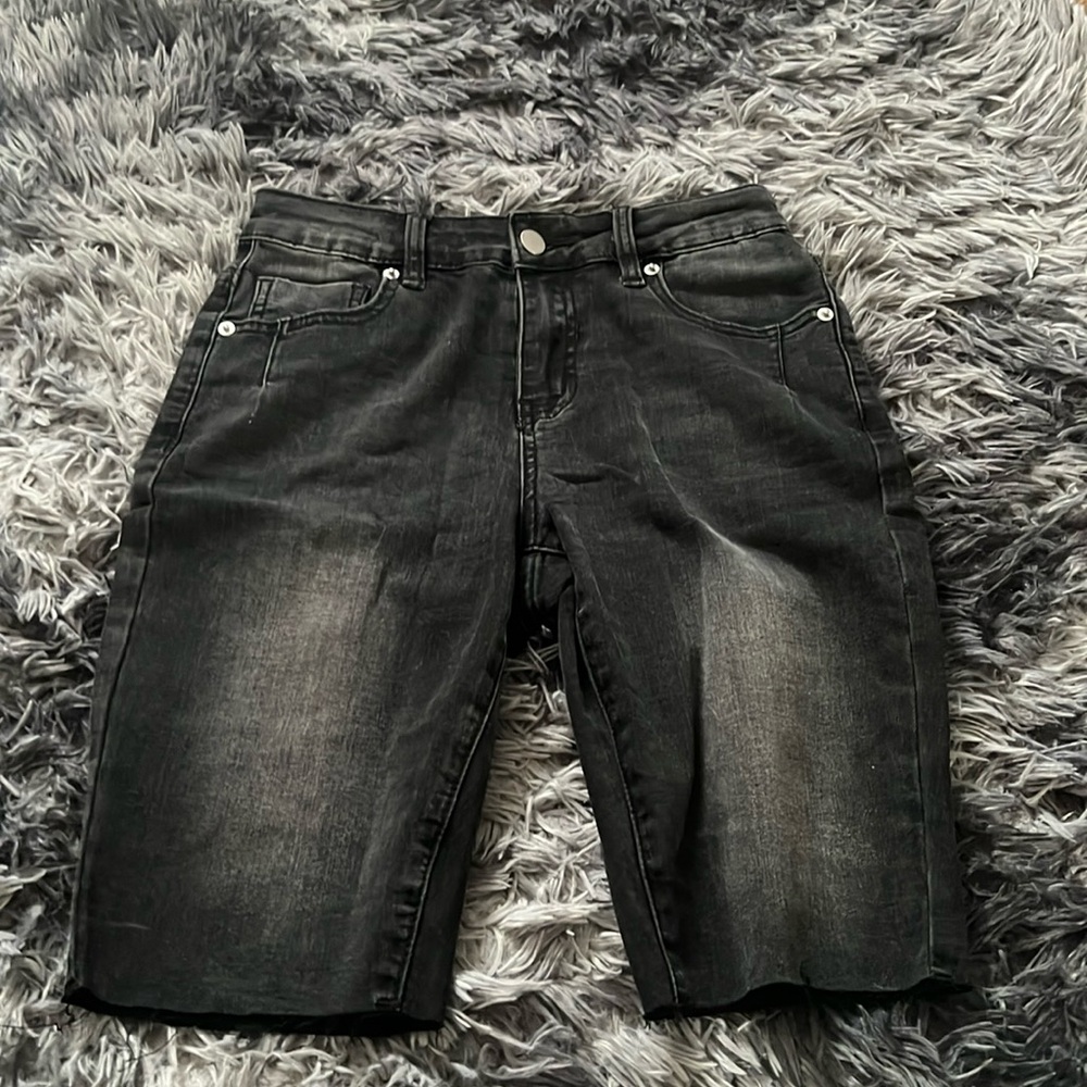 Denim Bermuda Shorts